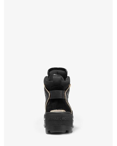 brooke metallic leather and scuba boot