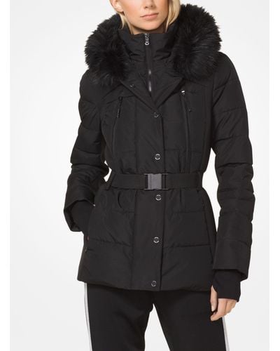 mk black coat