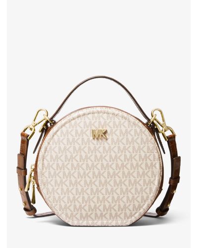 Borsa A Tracolla Rotonda Delaney Media Con Logo di MICHAEL Michael Kors |  Lyst