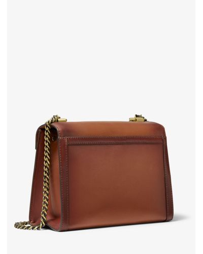 Grand sac convertible Whitney porté épaule en cuir bruni Michael ... Grand sac convertible Whitney porté épaule en cuir bruni Michael ...