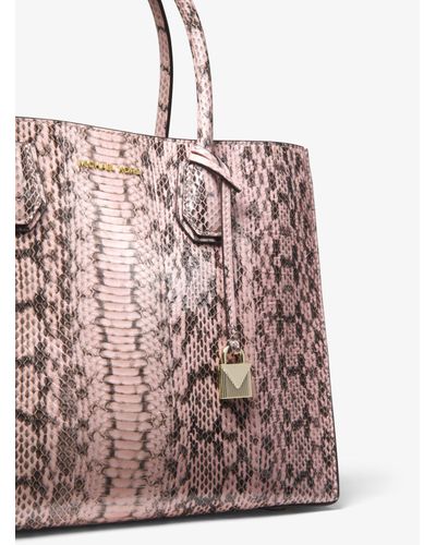michael kors snakeskin tote