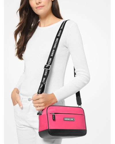 Michael kors medium nylon camera bag sale