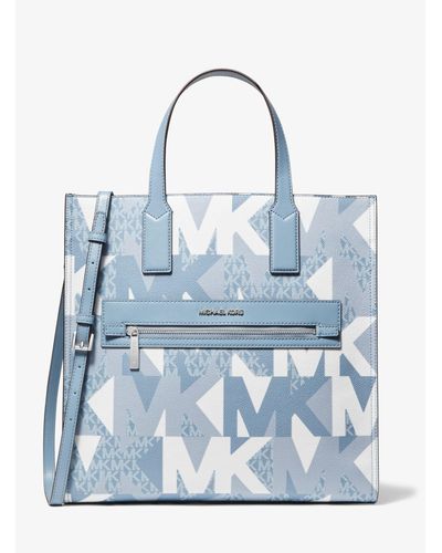 michael kors kenly tote blue