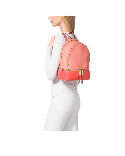peach color backpack