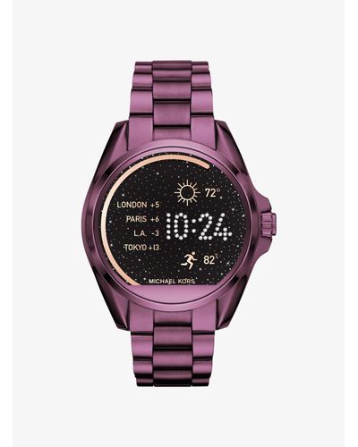 Reloj Inteligente Bradshaw En Tono Ciruela Michael Kors | Lyst