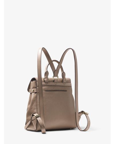 addison small pebbled leather backpack