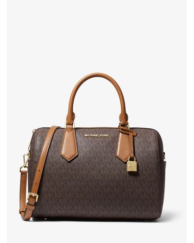 Michael kors hayes large duffle cheap satchel bag