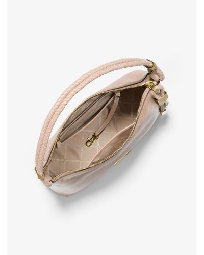 lexington medium pebbled leather shoulder bag