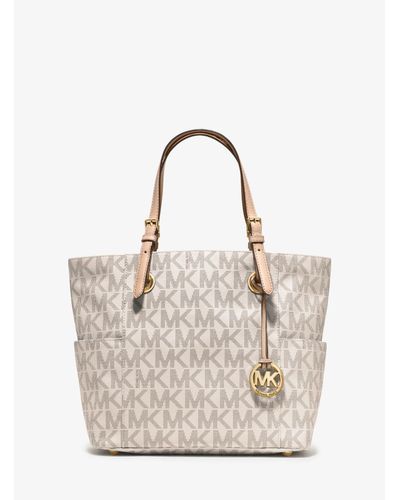 mk jet set tote vanilla