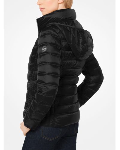 michael kors layered nylon down jacket