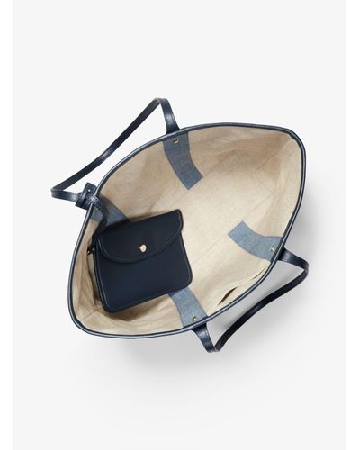 michael kors denim tote