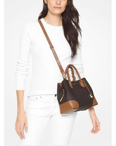 mercer gallery medium logo satchel