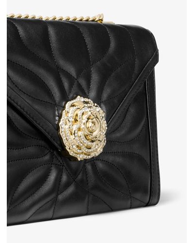 whitney large petal quilted leather convertible shoulder bag