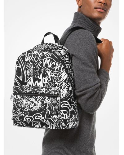 michael kors graffiti backpack