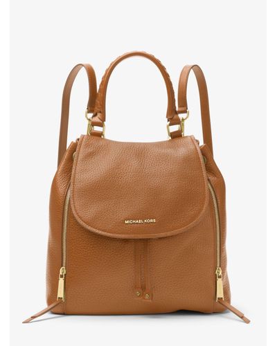 Michael Kors Leather Viv Large Backpack 