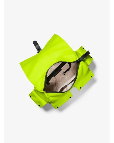 olivia medium studded satin backpack