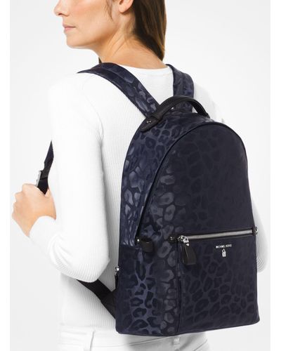 mk leopard backpack