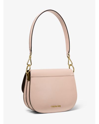 Michael Kors Leder Satteltasche Lillie Medium aus Leder in Pink | Lyst DE