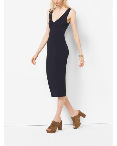 michael kors ribbed sweater dress