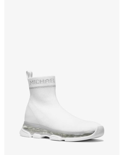 michael kors white sock sneakers