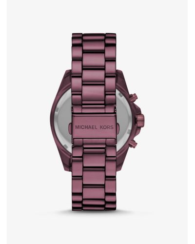 Reloj Bradshaw Oversize En Tono Lavanda Michael Kors de color Morado | Lyst