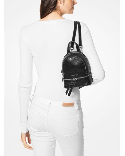 michael kors python backpack