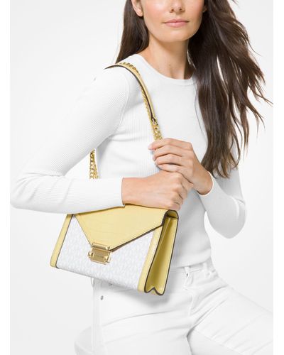Whitney large logo convertible shoulder bag sale