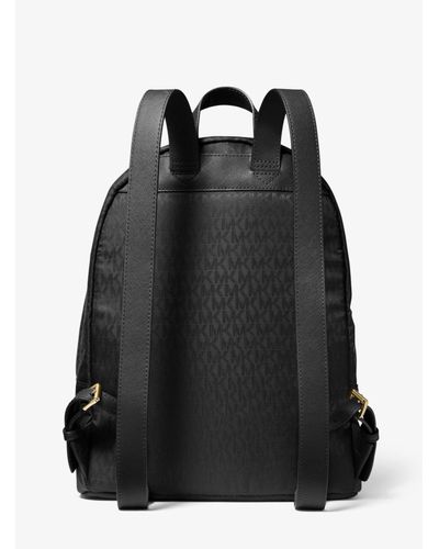 morgan medium logo jacquard backpack
