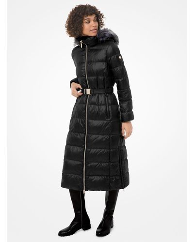 michael kors quilted nylon puffer coat