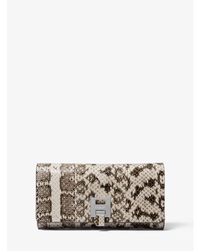 michael kors python wallet