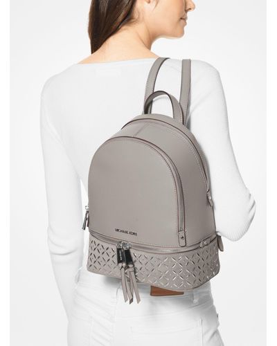 michael kors gray backpack