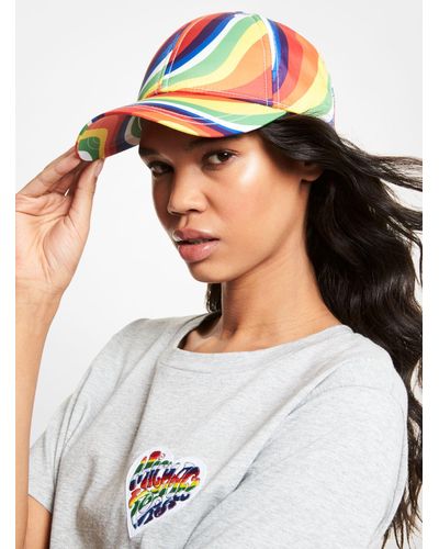 Michael Kors Rainbow Wave Stretch Cotton Baseball Cap - Lyst