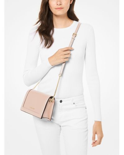 michael kors jet set large crossgrain leather tote