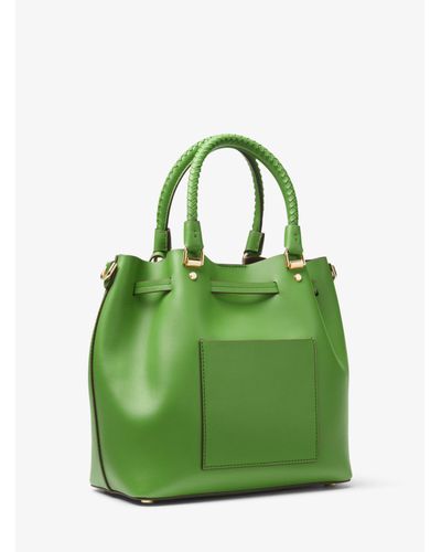 michael kors green bucket bolsa