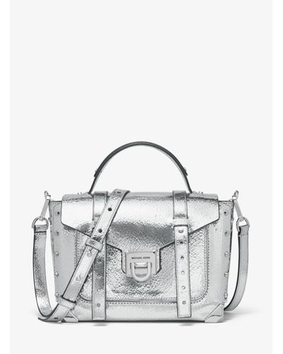 michael michael kors top handle leather school satchel