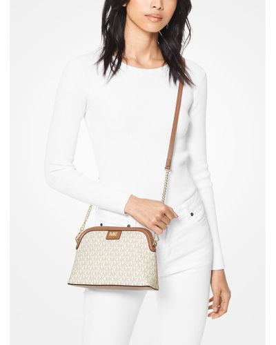 large logo dome crossbody bolsa