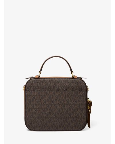 jet set medium logo stripe crossbody bag