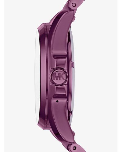 Reloj Inteligente Bradshaw En Tono Ciruela Michael Kors | Lyst