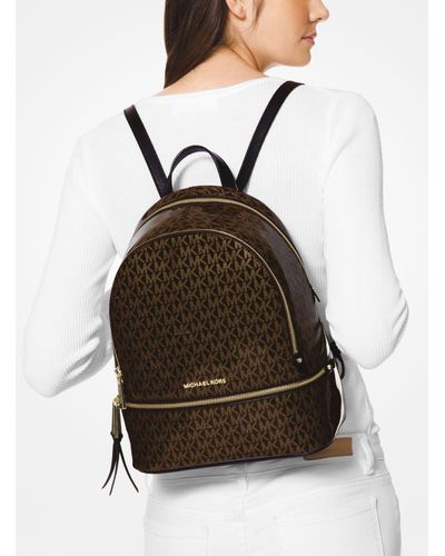 michael kors glossy backpack