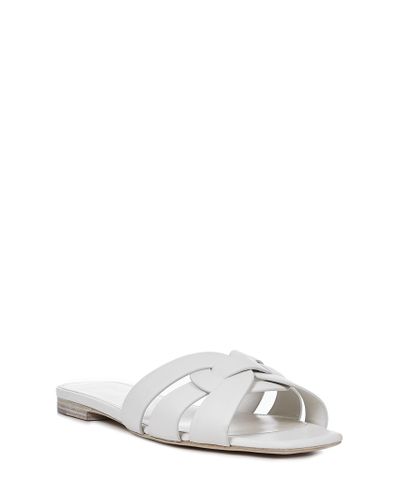 saint laurent nu pieds white