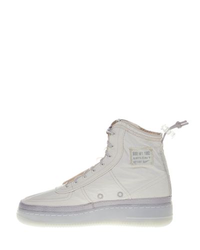 Sneakers alte Air Force 1 Shell color sabbia in tela con coulisse sul  retro.Nike in Gomma | Lyst