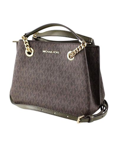 teagen small pebbled leather messenger bolsa