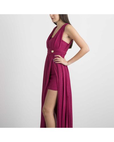 Abito patricia1 Lungo Lurex di Pinko in Rosa | Lyst