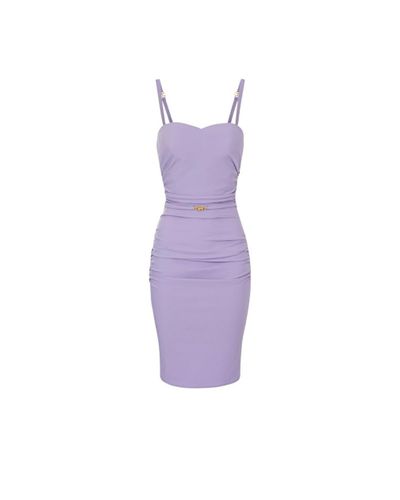 Tubino di Elisabetta Franchi in Viola | Lyst