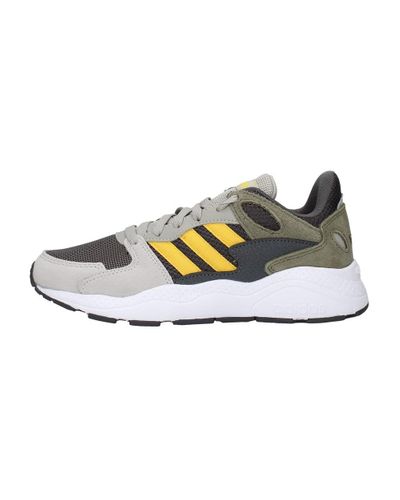 Adidas Crazychaos sneakers grijs/geel kinderen - Schoenen.nl