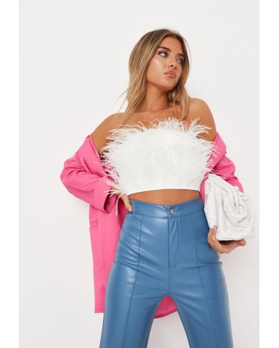 white feather corset