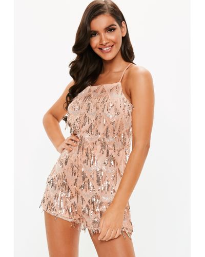 sequin tassel jumpsuit