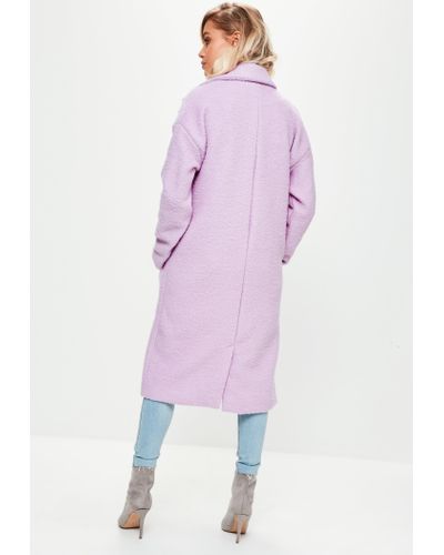 lilac wool coat