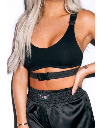 Black buckle bralette Outlet