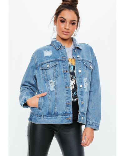 missguided light blue baggy boyfriend jeans